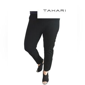 NWT Tahari Brynne pant - Black Sport Stretch Leggings sz Med. - Day to Evening